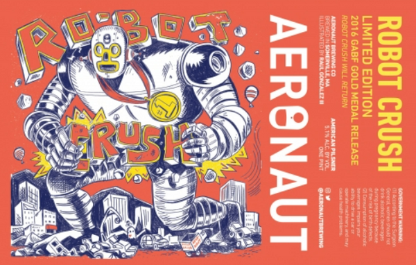 Aeronaut Brewing "Robot Crush" Pilsner