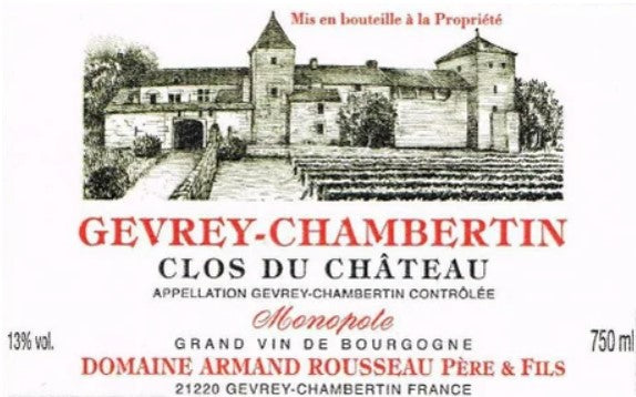 Domaine Armand Rousseau Pere et Fils 'Clos du Chateau' Gevrey-Chambertin, 2019
