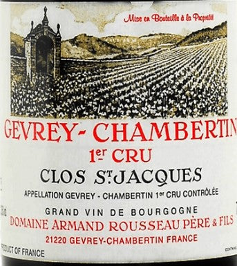 Domaine Armand Rousseau Pere et Fils 'Clos Saint-Jacques' Gevrey-Chambertin Premier Cru