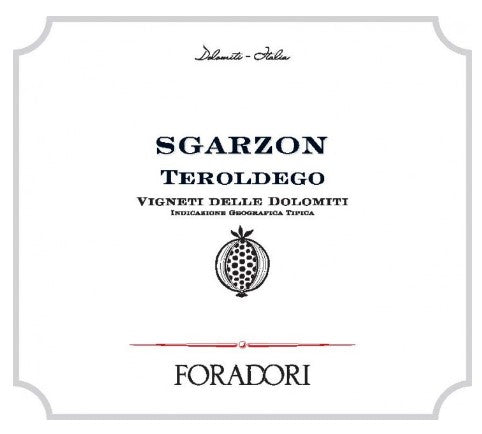 Foradori "Sgarzon" Teroldego Vigneti delle Dolomiti, 2020