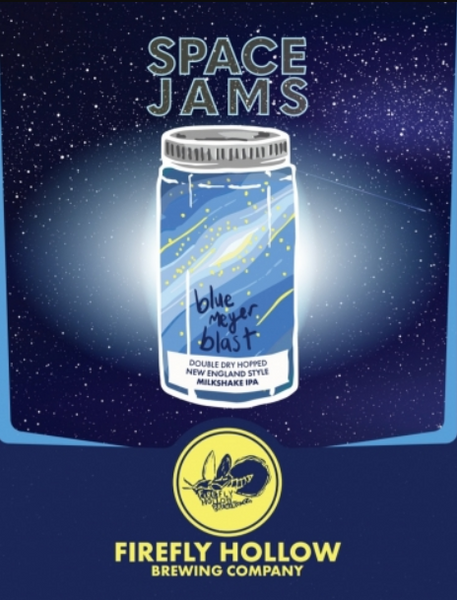 Firefly Hollow Brewing "Space Jams: Blueberry Meyer Blast" Double Milkshake IPA