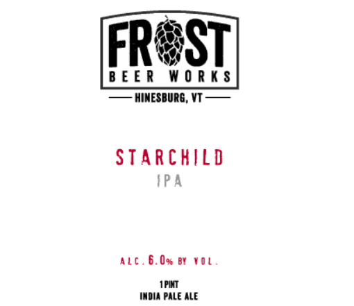 Frost Beer Works "Starchild" IPA