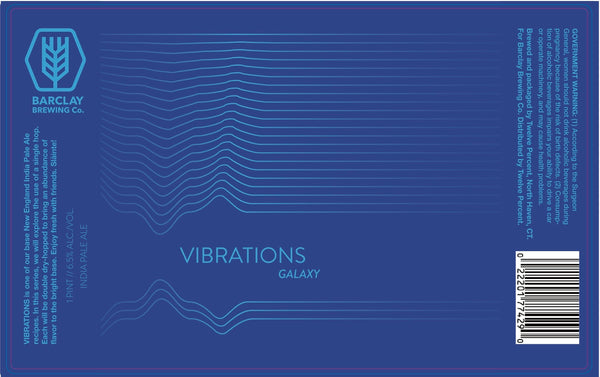 Barclay Brewing "Vibrations - Galaxy" DDH NEIPA